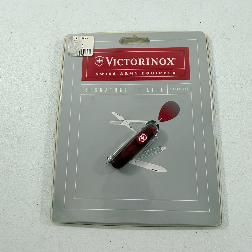 Victorinox Signature II Lite‎ Ruby Swiss Army Knife Pocketknife LED Light Red